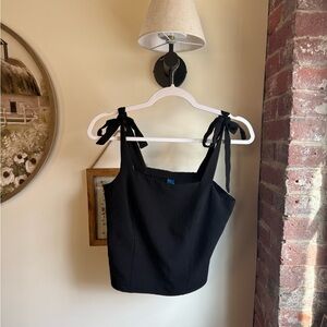 Old Navy Black Smocked Top